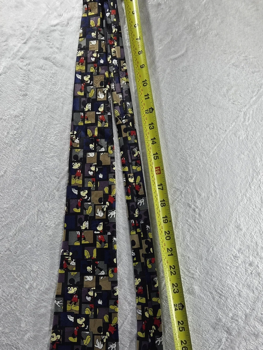Vintage Balancine Inc Disney Mickey Mouse Print Pattern Necktie Multicolor-0118